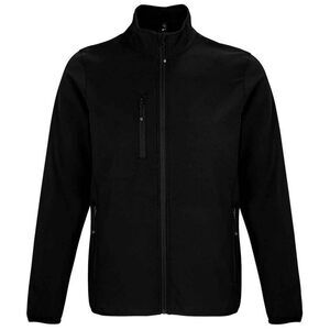 SOLS Mens Falcon Recycled Soft Shell Jacket / Black